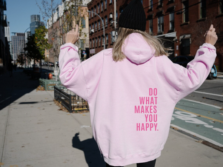 Motivational Hoodie | Cozy & Relaxed | Inspirational Print