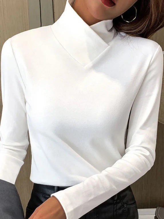 Asymmetrical Turtleneck Top | Elegant | Minimalist and Chic