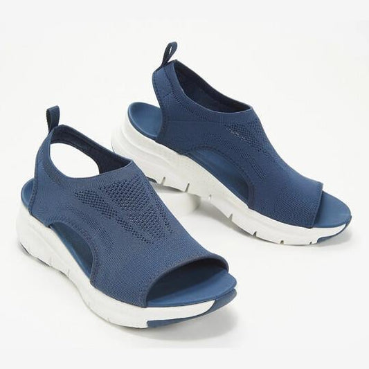 Open-Toe Knit Sneakers | Lightweight & Breathable | Sporty Comfort