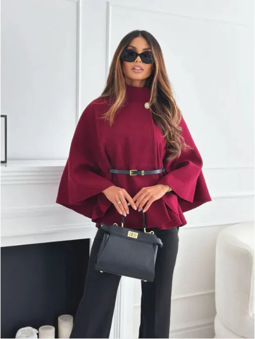 Belted Cape Coat | Elegant & Timeless | Perfect for Chic Layering