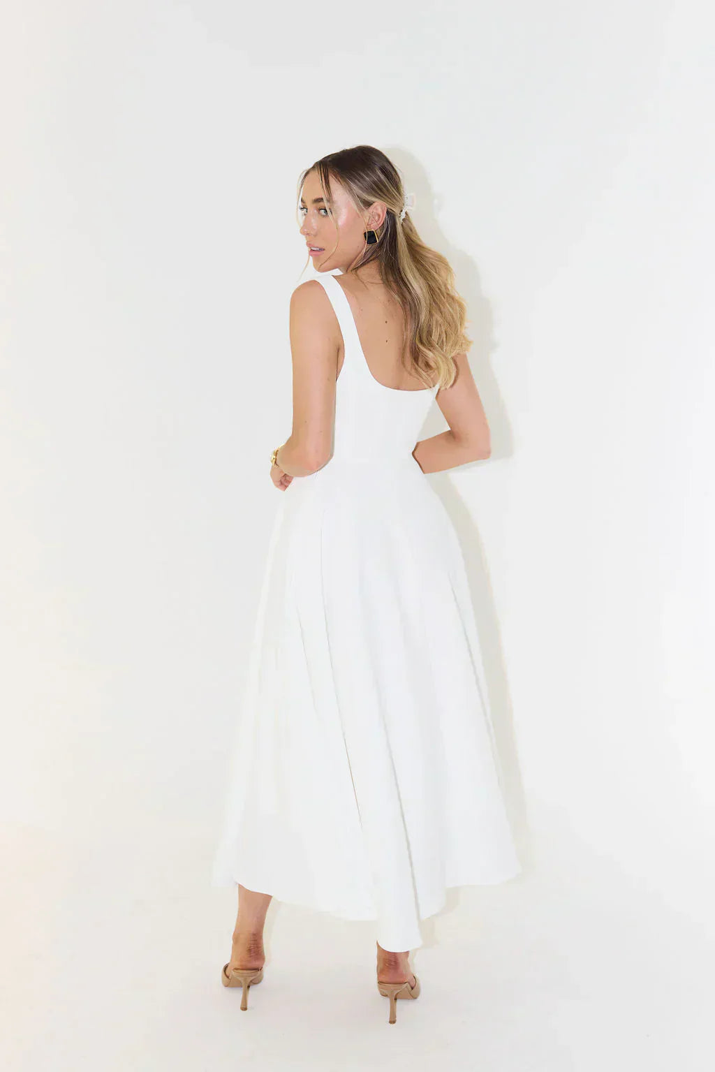 Elegant Midi Dress | Timeless A-Line Silhouette | Perfect for Special Occasions