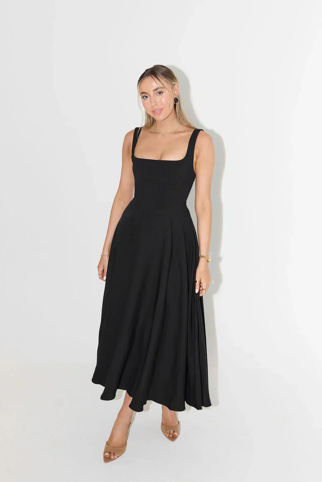 Elegant Midi Dress | Timeless A-Line Silhouette | Perfect for Special Occasions