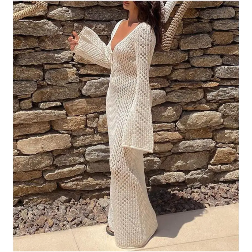 Crochet Maxi Dress | Boho Chic | Perfect for Beach & Summer Getaways