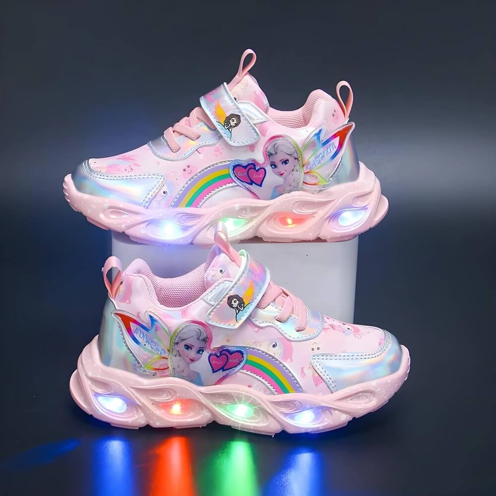 LED Light-Up Kids Sneakers | Fantasy Print | Colorful & Fun