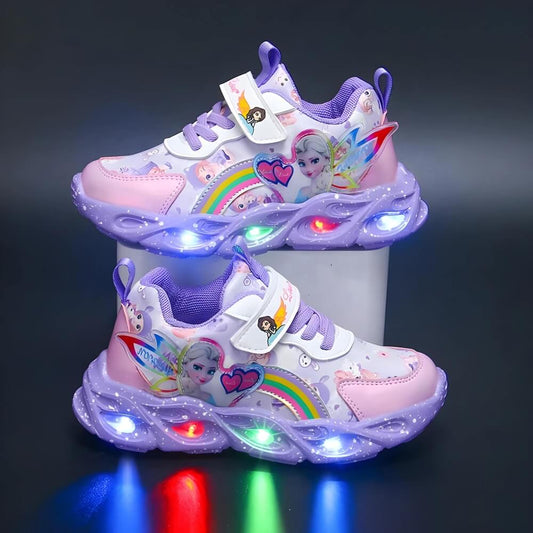 LED Light-Up Kids Sneakers | Fantasy Print | Colorful & Fun