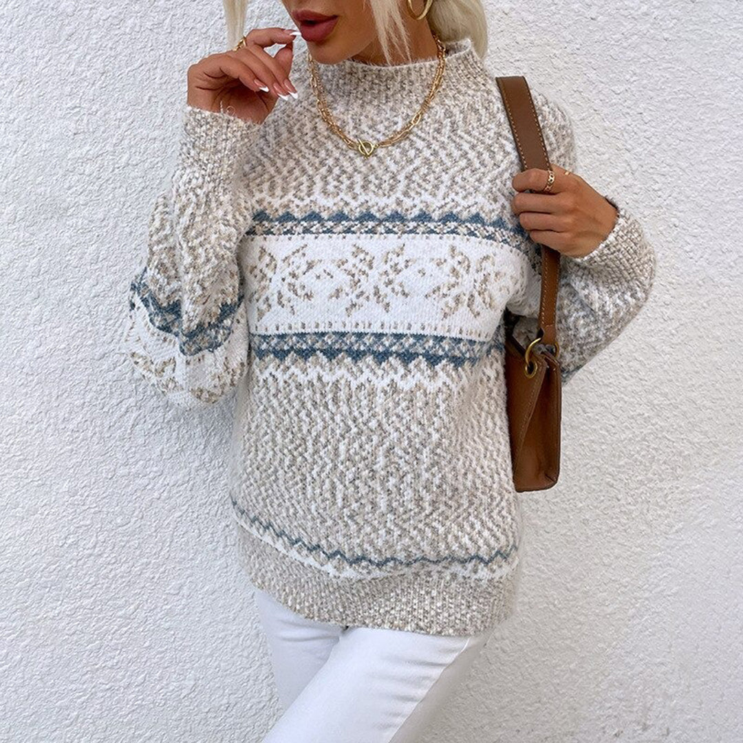 Nordic Knit Sweater | Cozy & Stylish | Snowflake Pattern