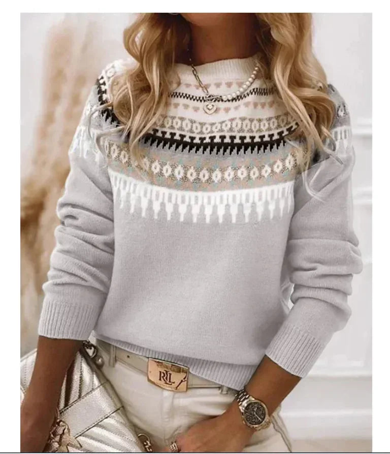 Fair Isle Knit Sweater | Cozy & Stylish | Nordic-Inspired