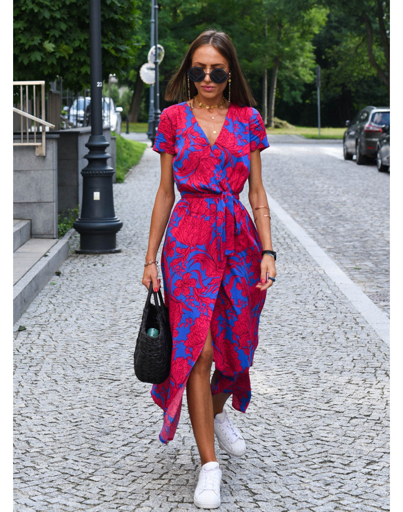 Floral Wrap Dress | Vibrant | Chic & Comfortable