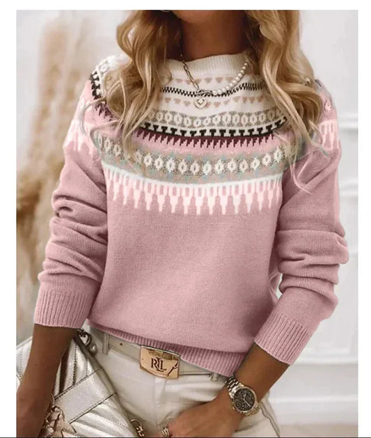 Fair Isle Knit Sweater | Cozy & Stylish | Nordic-Inspired