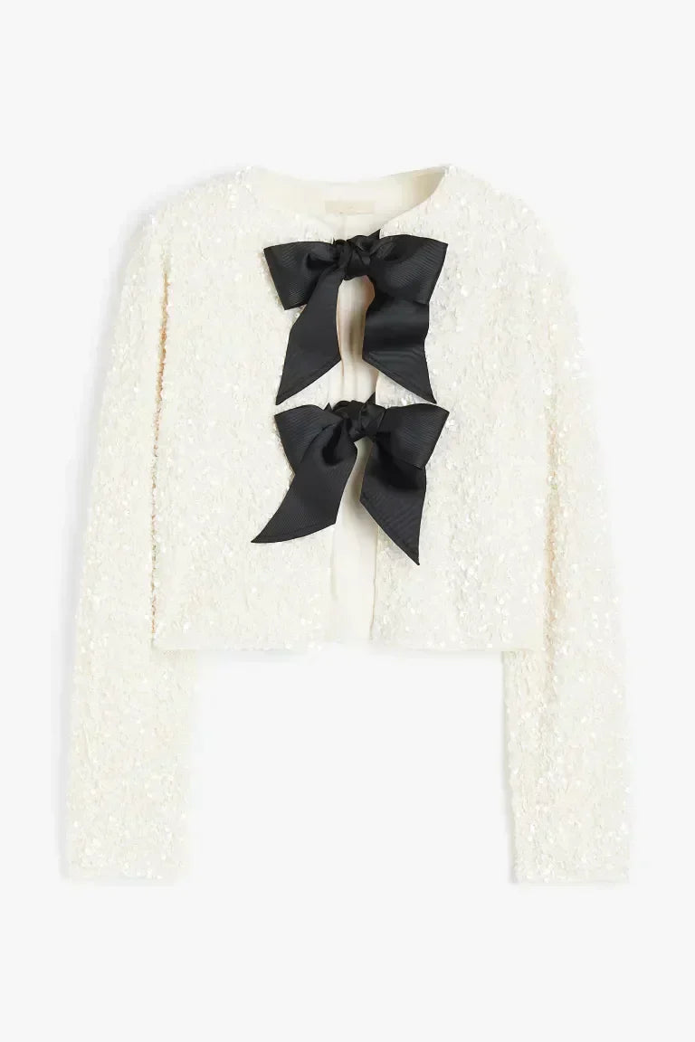 Elegant Textured Blouse | Statement Bow Detail | Perfect for Chic Occasions