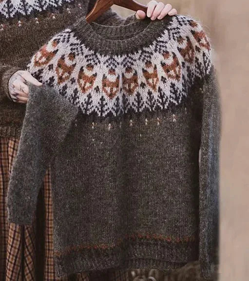 Fair Isle Knit Sweater | Cozy & Stylish | Nordic-Inspired