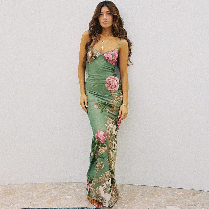 Fiona - Floral Maxi Dress