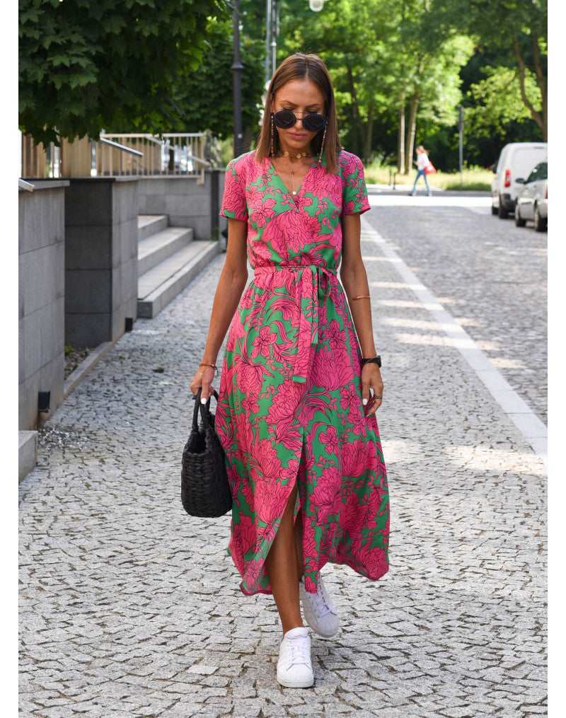 Floral Wrap Dress | Vibrant | Chic & Comfortable