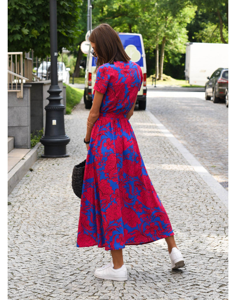 Floral Wrap Dress | Vibrant | Chic & Comfortable