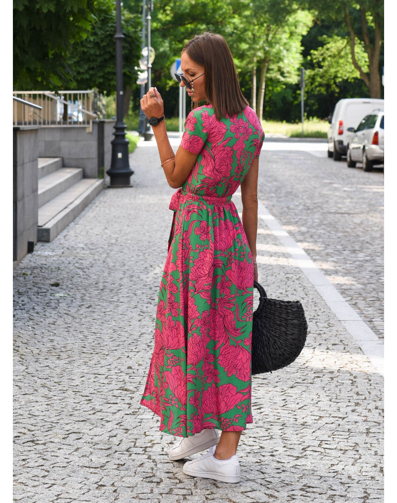 Floral Wrap Dress | Vibrant | Chic & Comfortable