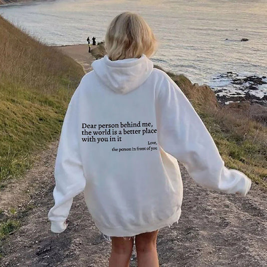 Oversized Hoodie | Inspirational Quote | Cozy & Stylish