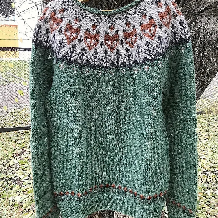 Fair Isle Knit Sweater | Cozy & Stylish | Nordic-Inspired