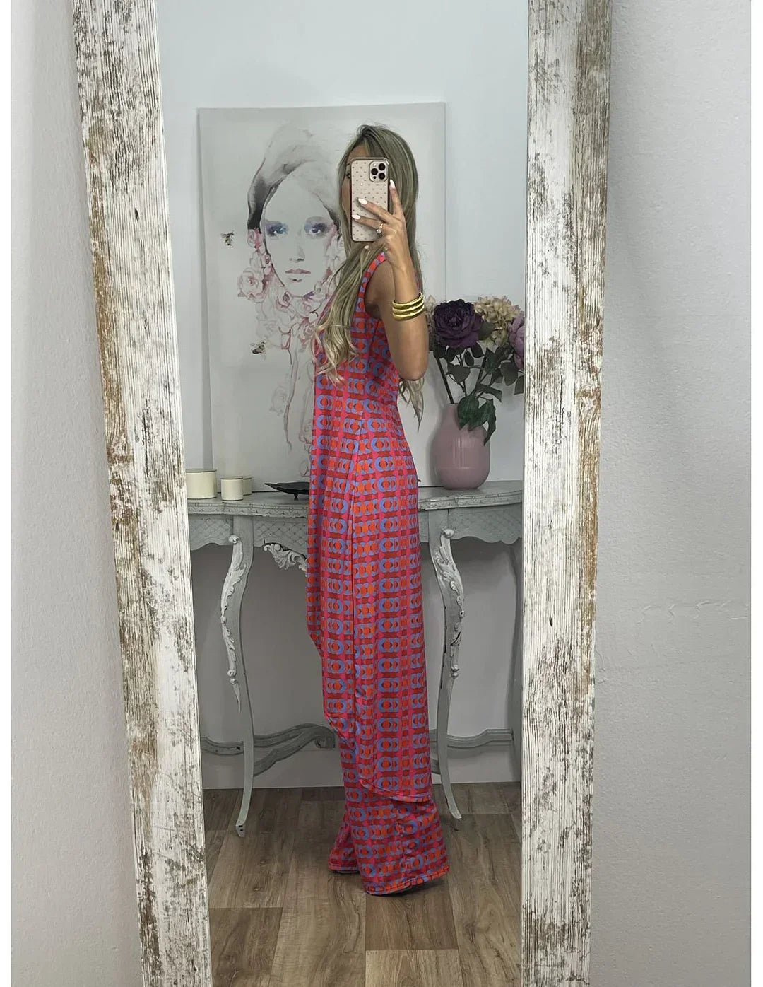 Boho Print Sleeveless Jumpsuit | Flowy & Elegant | Statement Look