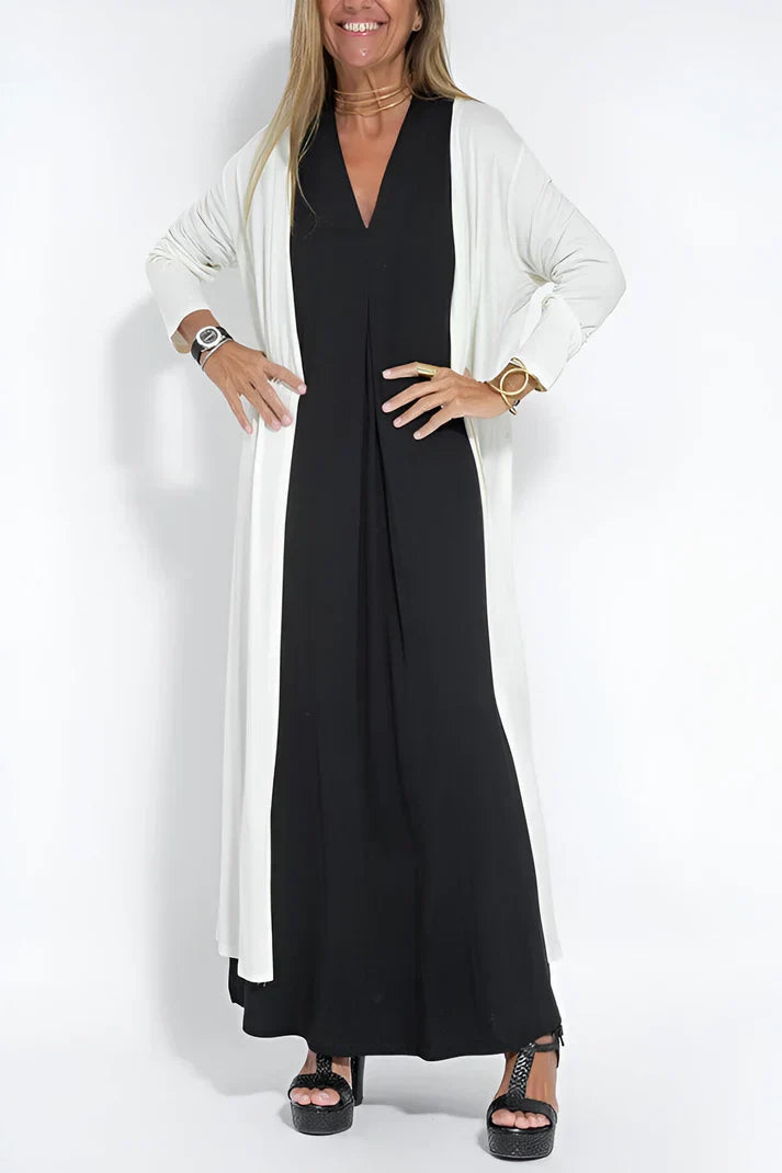 Maxi Dress Set | Elegant & Flowy | With Optional Cardigan