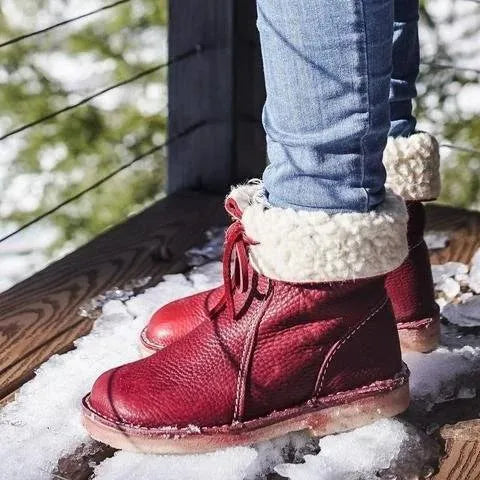 Leather Winter Boots | Fur-Lined | Warm & Durable