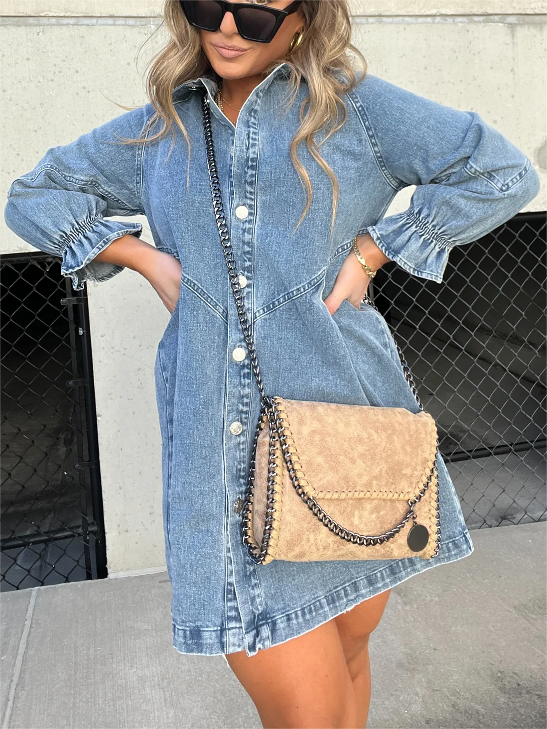 Denim Shirt Dress | Casual & Chic | Button-Down Style