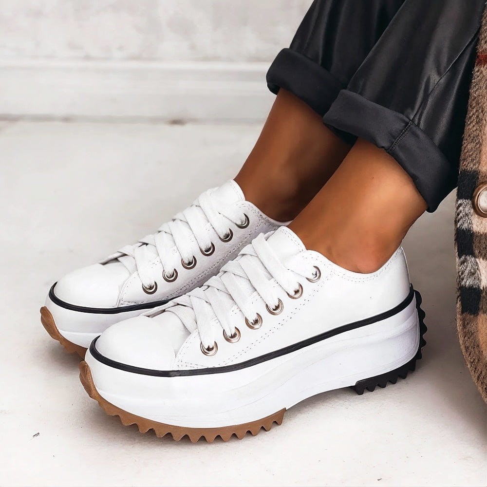 Chunky Platform Sneakers | Lace-Up | Stylish & Comfortable