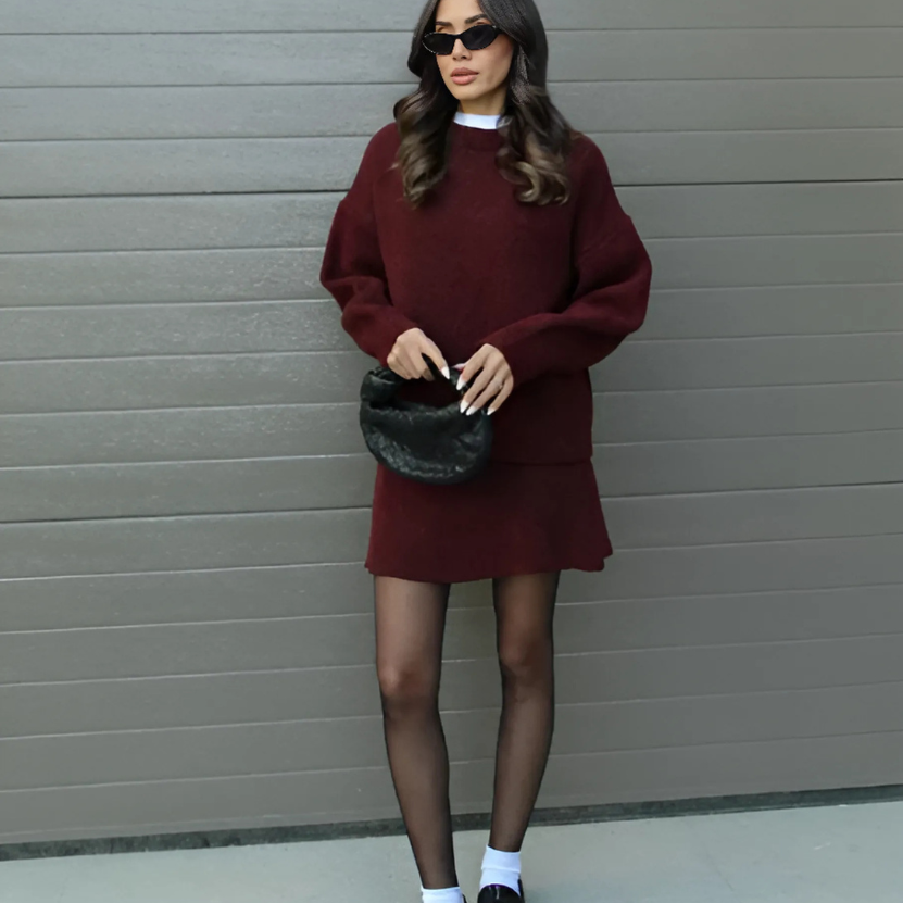 Knitted Sweater & Skirt Set | Cozy Chic | Effortless Style