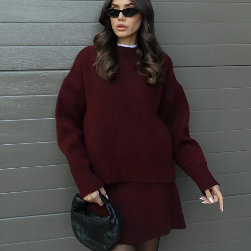 Knitted Sweater & Skirt Set | Cozy Chic | Effortless Style