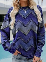 Denim Print Sweatshirt | Trendy | Casual & Eye-Catching