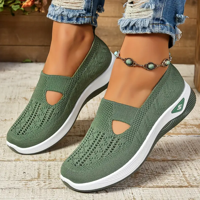 Breathable Knit Slip-On Sneakers | Casual | Lightweight and Comfortable