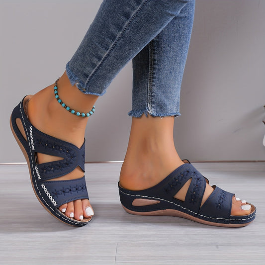 Embroidered Wedge Sandals | Summer | Stylish and Comfortable