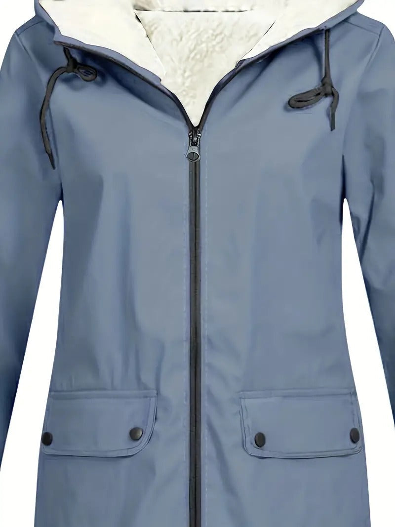 Fleece-Lined Hooded Jacket | Winter Wear | Warm and Weatherproof