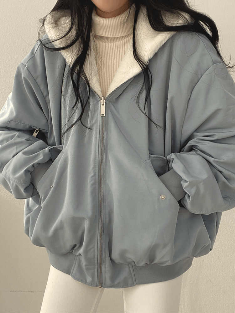 Oversized Faux Fur Bomber Jacket | Warm & Stylish | Cozy Fit