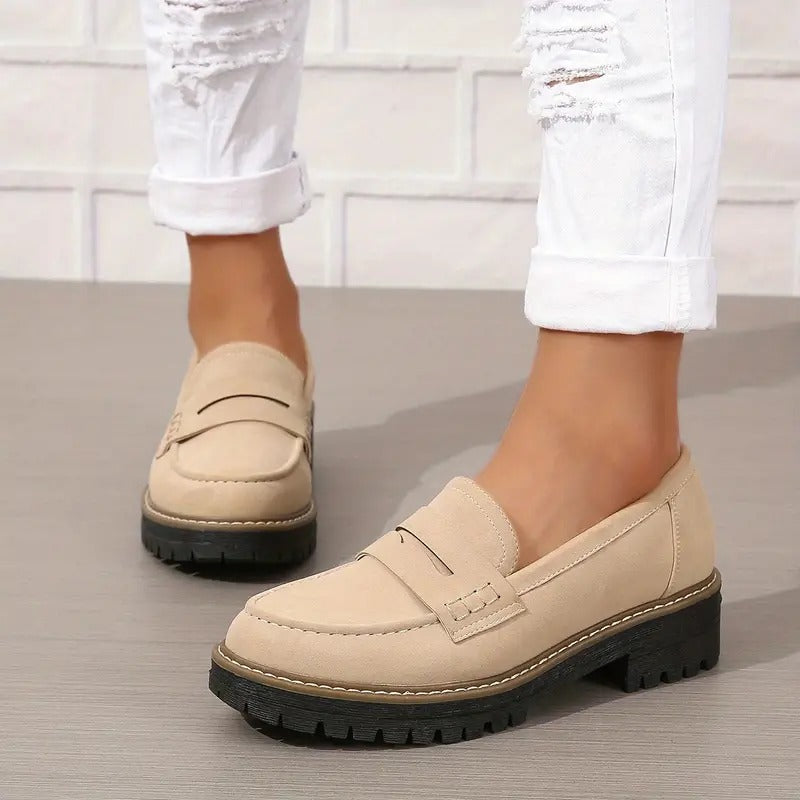 Chunky Platform Loafers | Classic & Trendy | Comfortable Slip-On