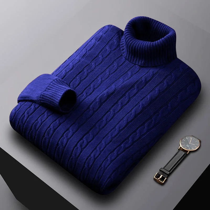 Cable-Knit Turtleneck Sweater | Warm & Stylish | Classic Fit