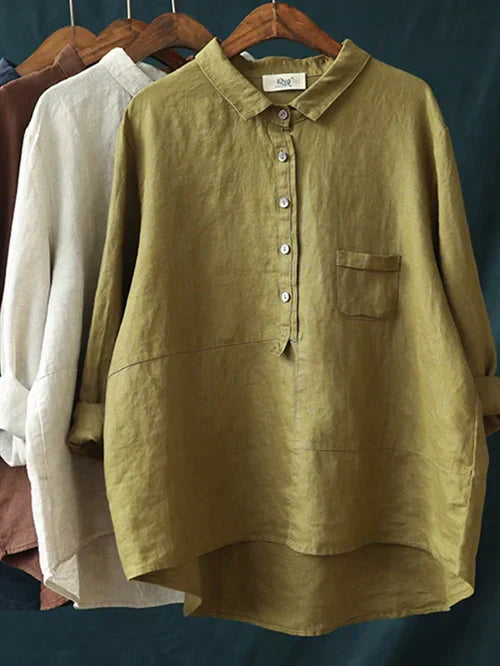 Linen Button-Up Shirt | Relaxed | Lightweight & Breathable