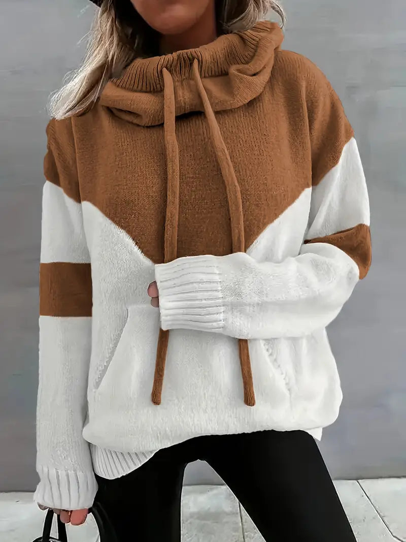 Color-Block Turtleneck Sweater | Cozy & Chic | Winter Essential