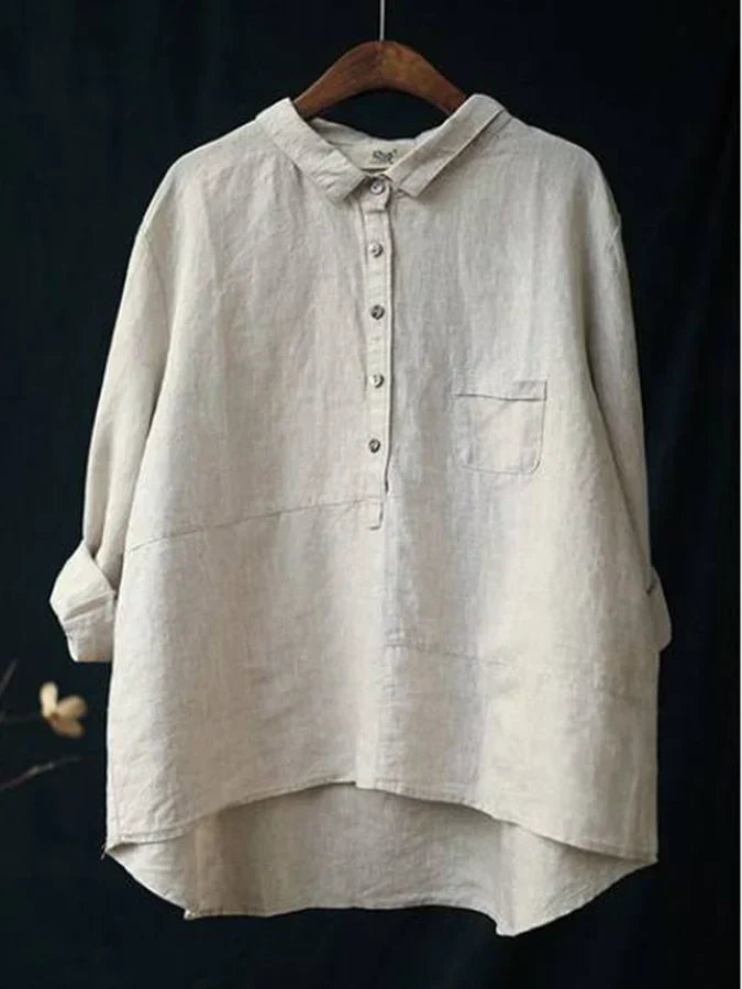 Linen Button-Up Shirt | Relaxed | Lightweight & Breathable