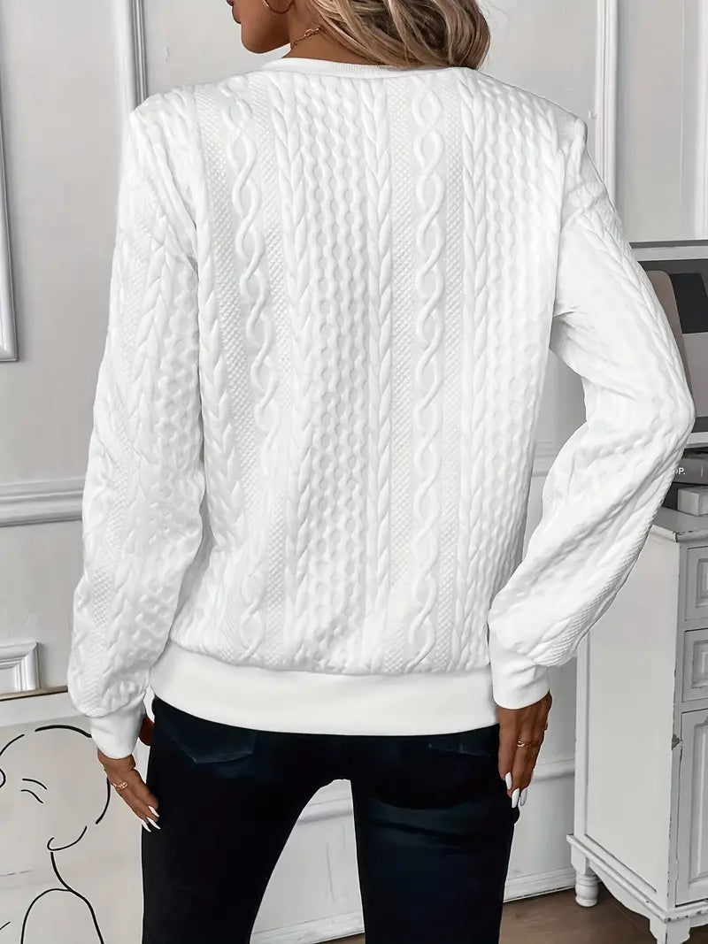 Cable-Knit Zip Sweater | Cozy & Stylish | Perfect for Layering