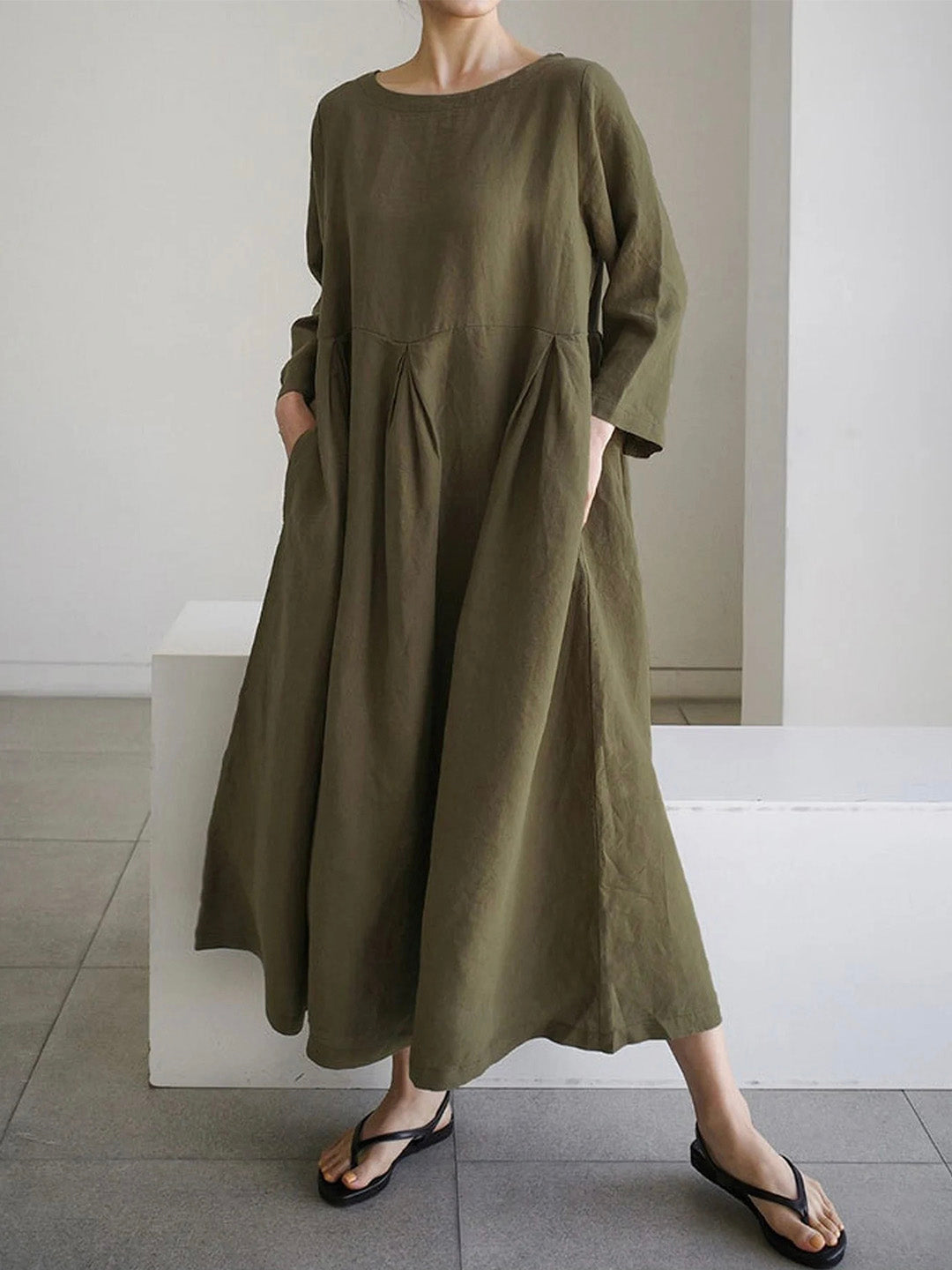 Linen Maxi Dress | Minimalist | Lightweight & Breathable