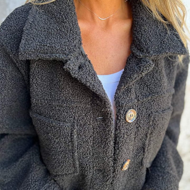 Sherpa Button-Up Jacket | Cozy & Stylish | Fall Essential