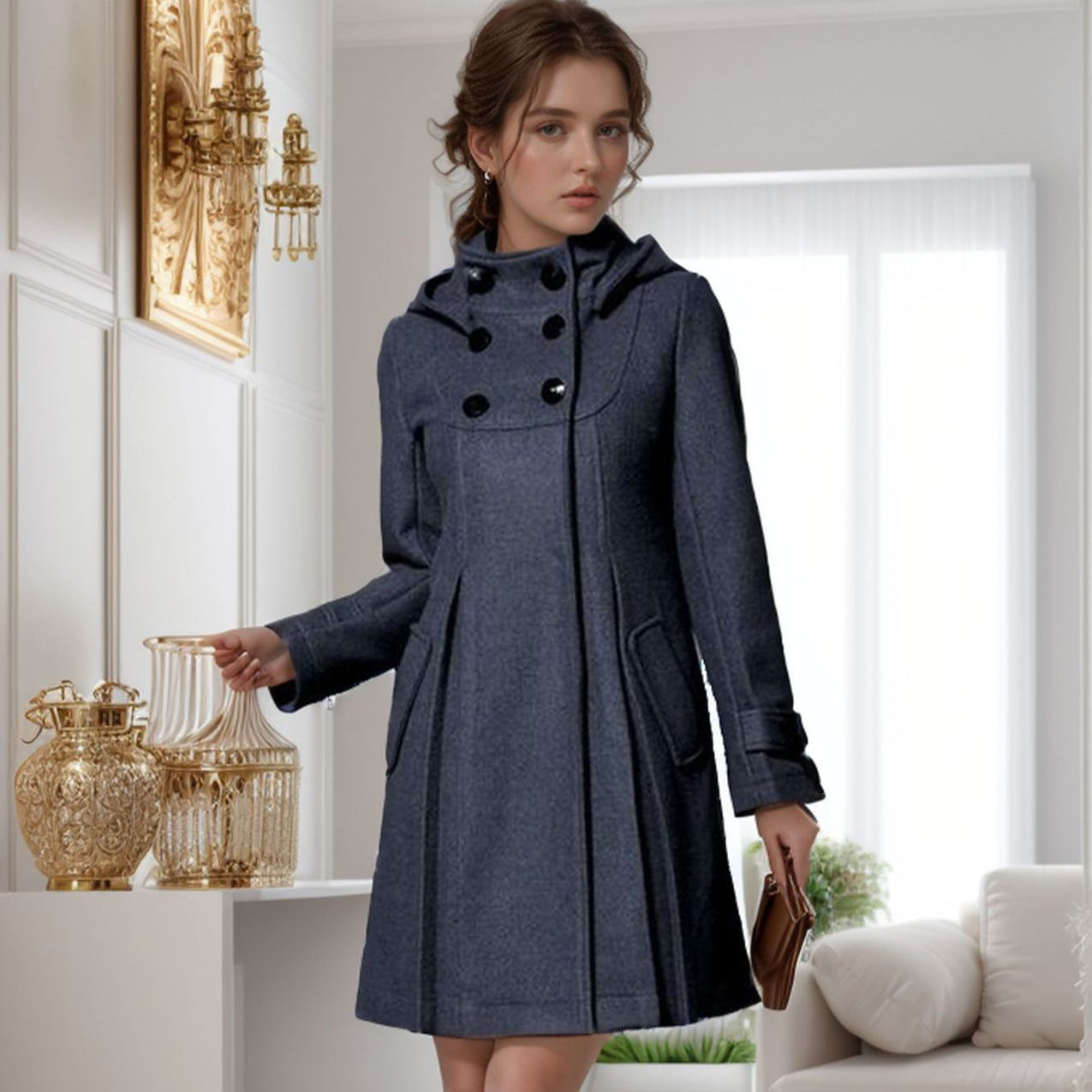 A-Line Wool-Blend Coat | Elegant & Warm | Timeless Chic