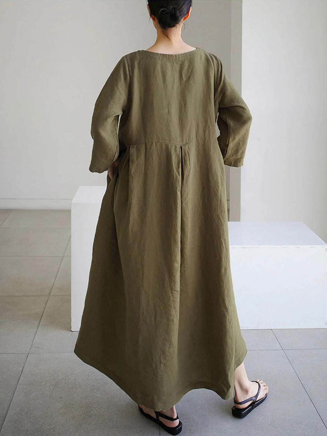 Linen Maxi Dress | Minimalist | Lightweight & Breathable