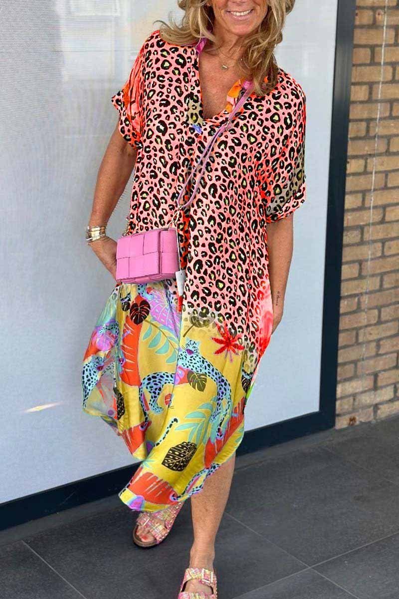 Animal Print Midi Dress | Vibrant & Flowy | Summer Chic