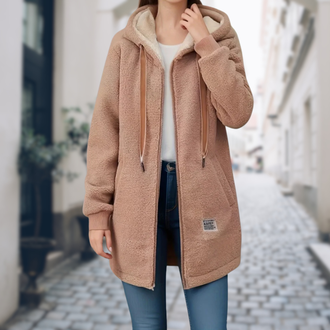 Sherpa Hoodie Jacket | Warm & Cozy | Oversized Fit