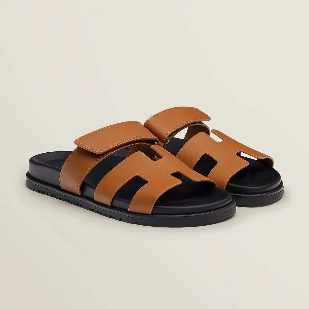 Leather Slide Sandals | Casual | Sleek and Comfortable