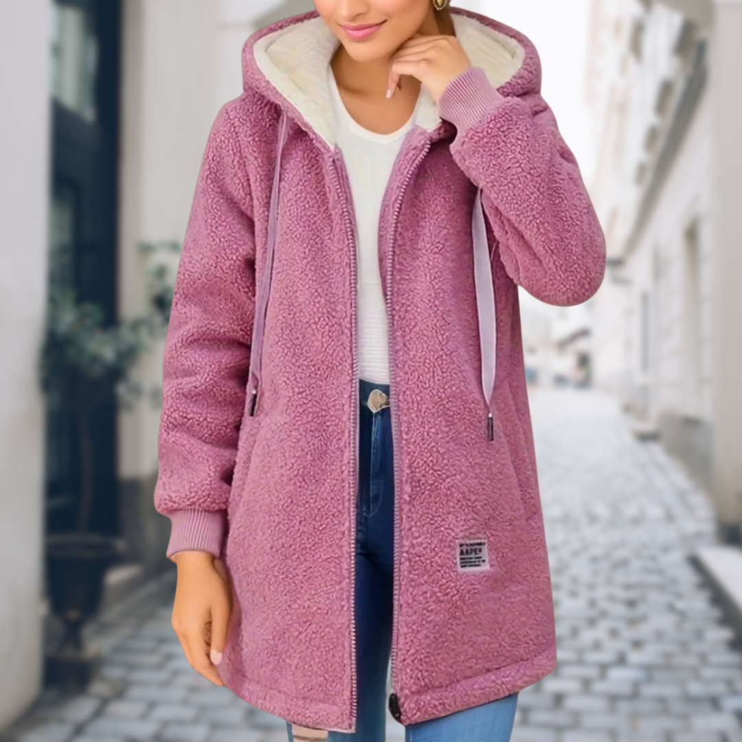 Sherpa Hoodie Jacket | Warm & Cozy | Oversized Fit