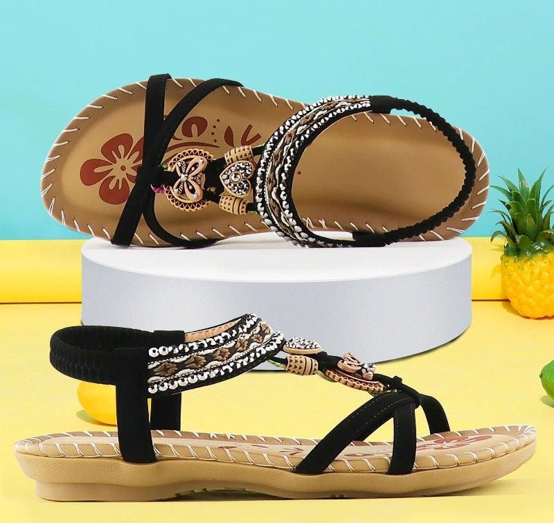 Boho Beaded Sandals | Comfort & Style | Summer Essential