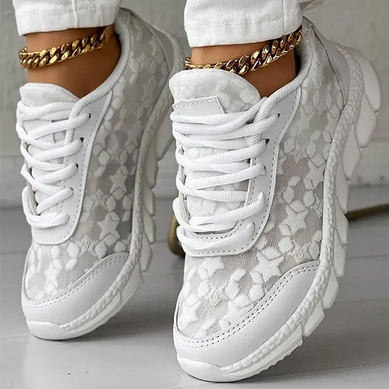 Lace Mesh Sneakers | Casual | Stylish and Breathable