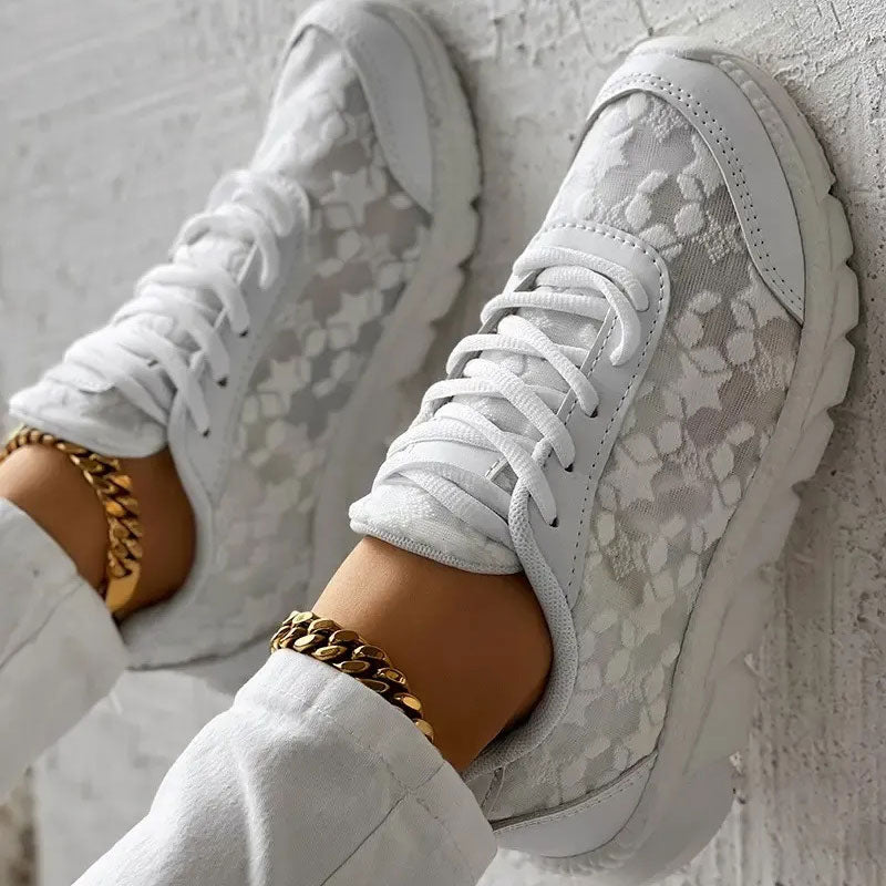 Lace Mesh Sneakers | Casual | Stylish and Breathable